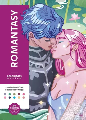 Hachette раскраска по номерам Coloriages mystères -Загадочные раскраски-романтика