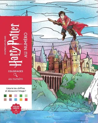 Hachette раскраска по номерам Coloriages mystères -Книга «Гарри Поттер в цифрах: цвета и изображения»
