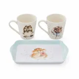 Royal Worcester Wrendale Designs Набор из 2 кружек 180 мл с подносом для диетических стартов X0011659139 — фото 5