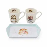 Royal Worcester Wrendale Designs Набор из 2 кружек 180 мл с подносом для диетических стартов X0011659139 — фото 6