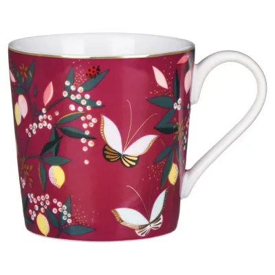 Portmeirion Sara Miller Orchard Mug 340ml Deep Mauve XMOF78914-XG