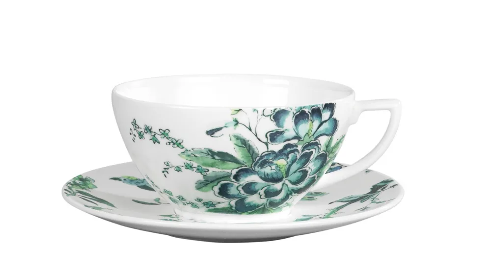 Wedgwood Чайная чашка Jasper Conran Chinoiserie White 250 мл с блюдцем 1053486