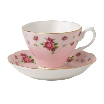 Royal Albert Новая чашка Country Roses Pink 180 мл с блюдцем NCRPNK26135