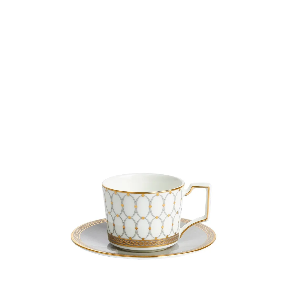 Wedgwood Чашка для эспрессо Renaissance Grey 70 мл с блюдцем 1065329