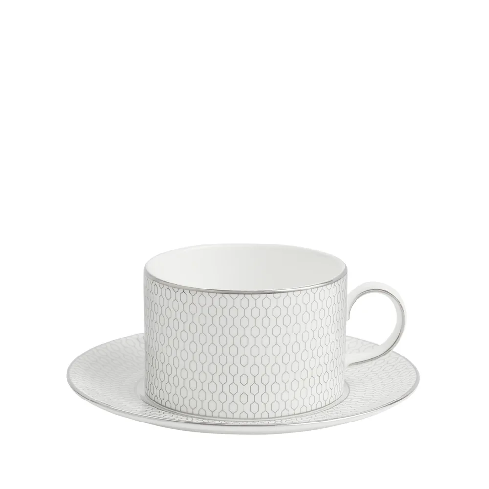 Wedgwood Чашка с блюдцем Gio Platinum 180 мл универсальная 1063184