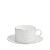 Wedgwood Чашка с блюдцем Gio Platinum 180 мл универсальная 1063184 — фото 1