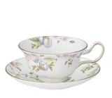 Wedgwood Чайная чашка Sweet Plum 180 мл с блюдцем Пион 1053524 — фото 1