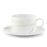 Wedgwood Чашка для чая/кофе Vera Wang Venato 220 мл с блюдцем 1058014 — фото 1