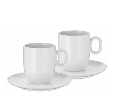 WMF Набор из 2 чашек Barista 170 мл с блюдцем для кафе creme 0695929440