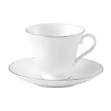 Wedgwood Чайная чашка Signet Platinum 170 мл с блюдцем 1058016 — фото 1