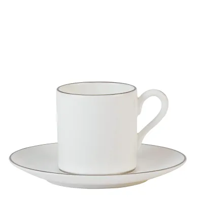 Wedgwood Чашка для эспрессо Signet Platinum 70 мл с блюдцем 1058004