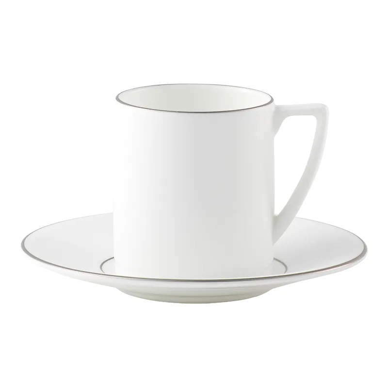 Wedgwood Чашка для эспрессо Jasper Conran Platinum 90 мл с блюдцем 1057994