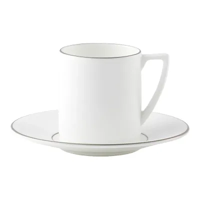 Wedgwood Чашка для эспрессо Jasper Conran Platinum 90 мл с блюдцем 1057994