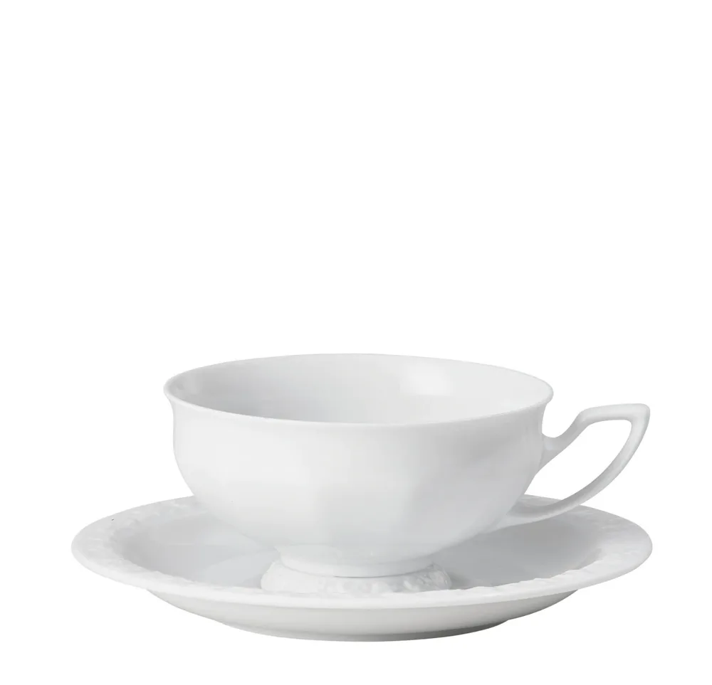 Rosenthal Белая чашка Maria с блюдцем 200 мл для чая 10430 800001 14642 + 10430 800001 14641