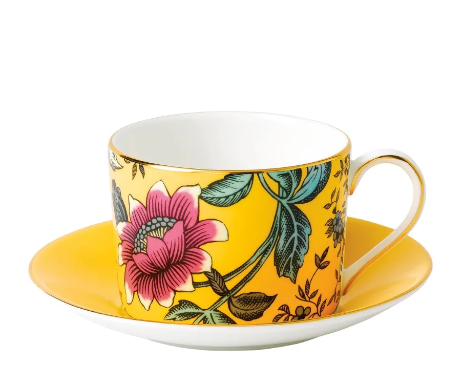 Wedgwood Чайная чашка с блюдцем Wonderlust 180 мл Yellow Tonquin 40031706
