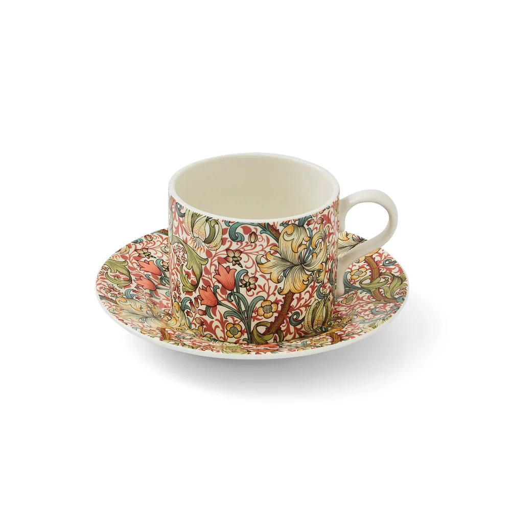 Spode Чашка с блюдцем от Morris & Co. Чайная чашка "Золотая лилия" 280 мл MCOB8751-XW