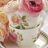 Portmeirion Чайная чашка Botanic Roses 200 мл с блюдцем Tamora Peach BR04107-D — фото 2