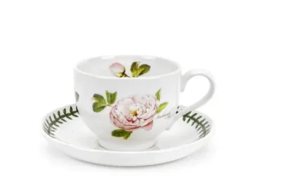 Portmeirion Чайная чашка Botanic Roses 200 мл с блюдцем Scarborough Fair BR04107-C