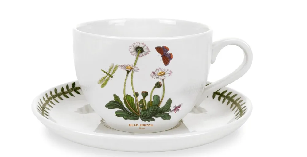 Portmeirion Чашка для завтрака Botanic Garden 500 мл с блюдцем Дейзи BG42000-A