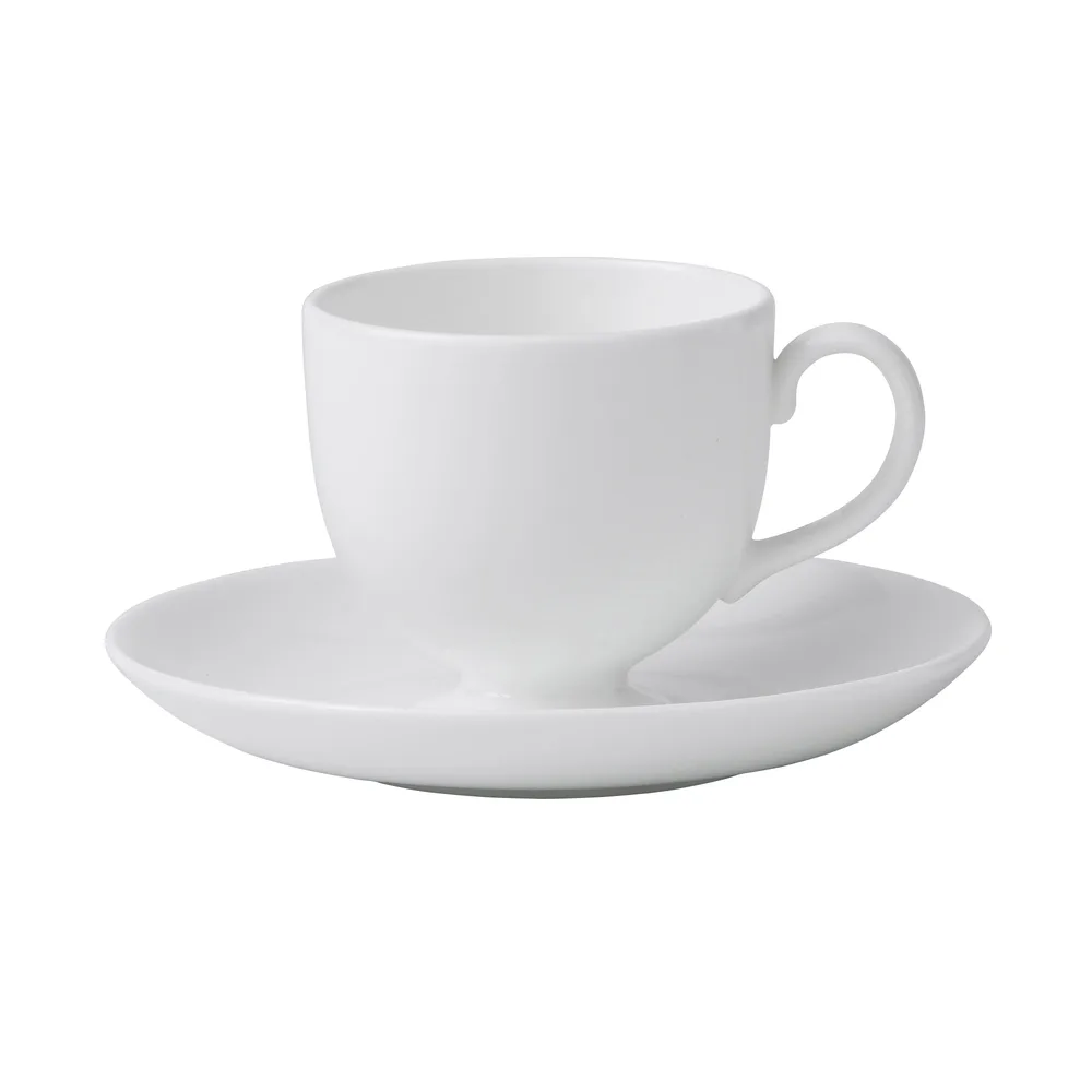 Wedgwood Белая кофейная чашка 170 мл с блюдцем 1058008