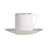 Wedgwood Чашка Jasper Conran Pin Stripe 90 мл с блюдцем для эспрессо 1057995 — фото 1