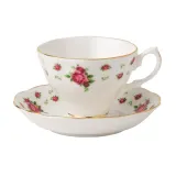 Royal Albert Новая чашка Country Roses White 180 мл с блюдцем NCRWTW26135 — фото 1