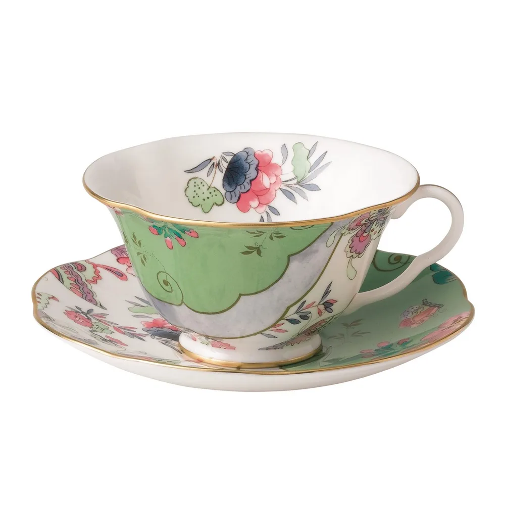 Wedgwood Чашка с блюдцем "Бабочка Грин" для чая 5C107800044