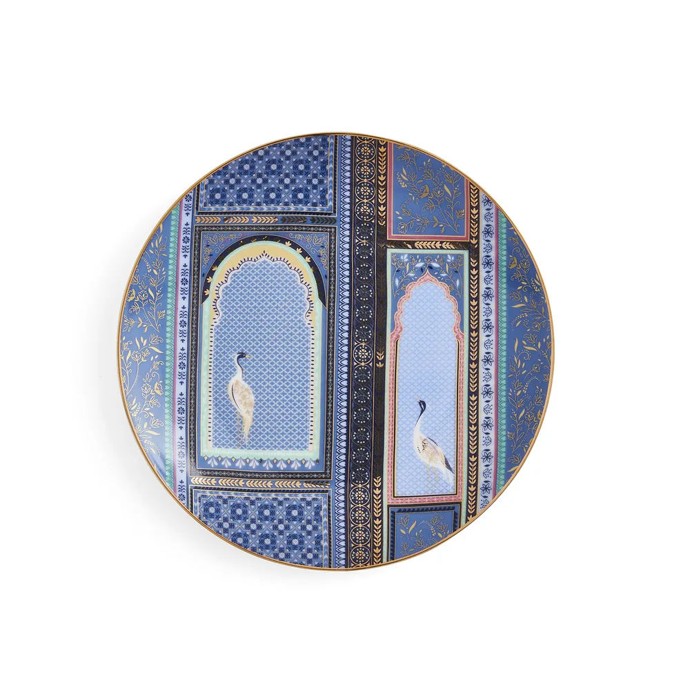 Portmeirion Sara Miller Индия Десертная тарелка 20 см Crane Mofif SMI78964-XG-B