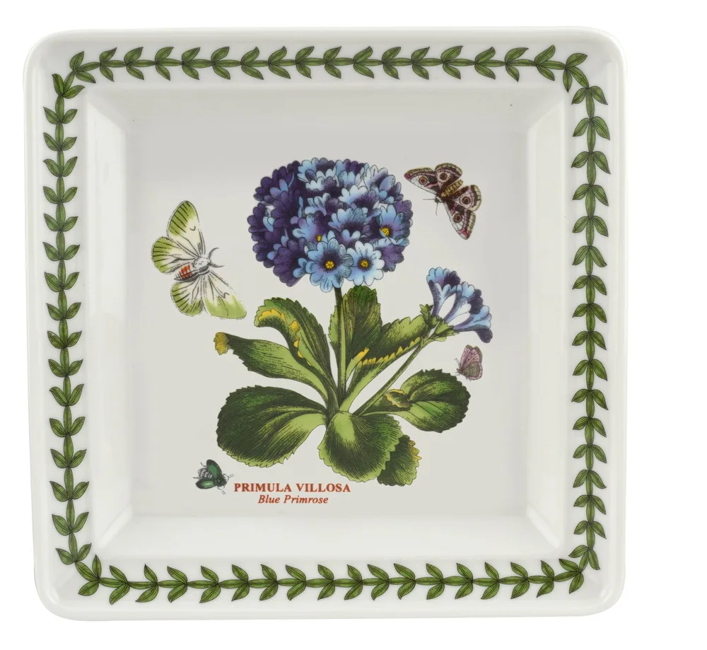 Portmeirion Тарелка квадратная 18 см Botanic Garden Голубая примула BG78996-XF-A