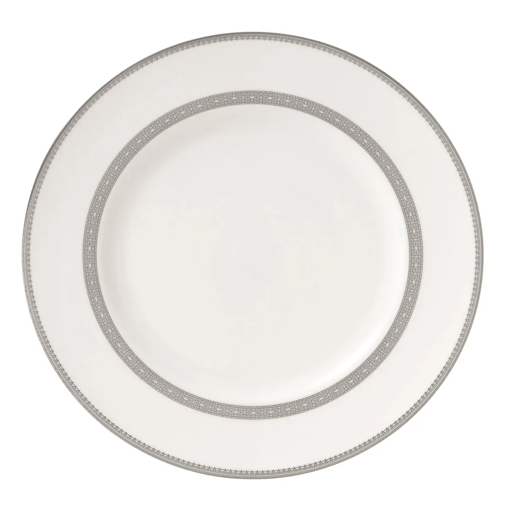 Wedgwood Обеденная тарелка Vera Wang Lace Platinum 27 см 50127201004