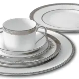 Wedgwood Обеденная тарелка Vera Wang Lace Platinum 27 см 50127201004 — фото 2