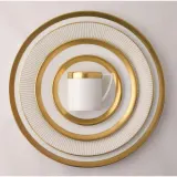 Wedgwood Тарелка для завтрака Jasper Conran Gold 23 см 40000211 — фото 3