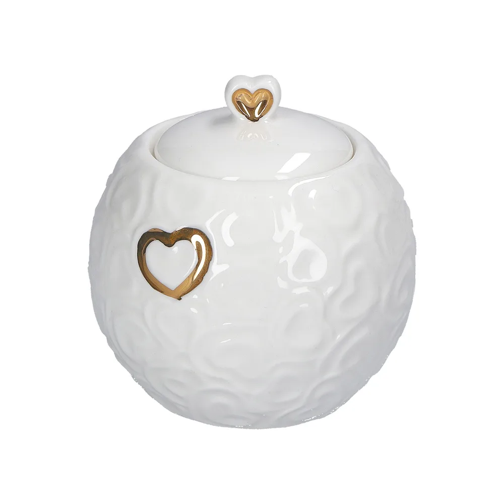 La Porcellana Bianca Сахарница Valentino Oro 270 мл с ложкой P013901300