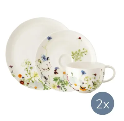 Rosenthal Набор для завтрака Spring Garden с чашкой XL на 2 персоны 4012438564005 + 4012438564289 + 4012438564272