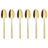 Sambonet Набор из 6 кофейных/чайных ложек Rock PVD PVD Gold 52762GA6 — фото 1