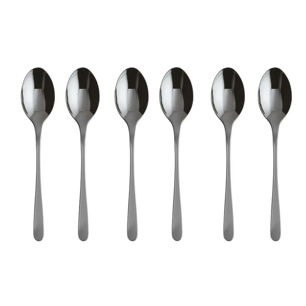 Sambonet Набор из 6 кофейных/чайных ложек Taste с PVD, черный 52553BA6