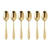 Sambonet Набор из 6 ложек для эспрессо Velvet PVD Gold 52712GA7 — фото 1