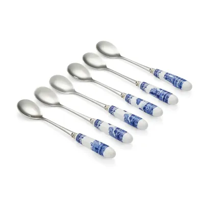 Spode Набор из 6 итальянских ложек синего цвета, 15 см. BLI1101-X