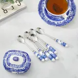 Spode Набор из 6 итальянских ложек синего цвета, 15 см. BLI1101-X — фото 3