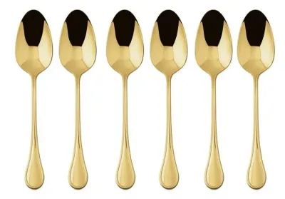 Sambonet Набор из 6 ложек для эспрессо Royal PVD Gold 52763GA7