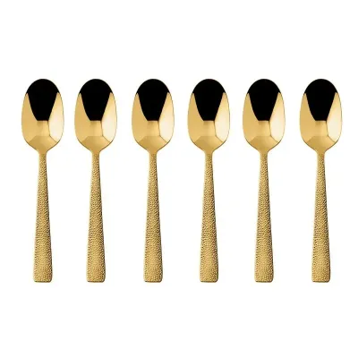 Sambonet Набор из 6 ложек для эспрессо Siena PVD Gold 52717GA7