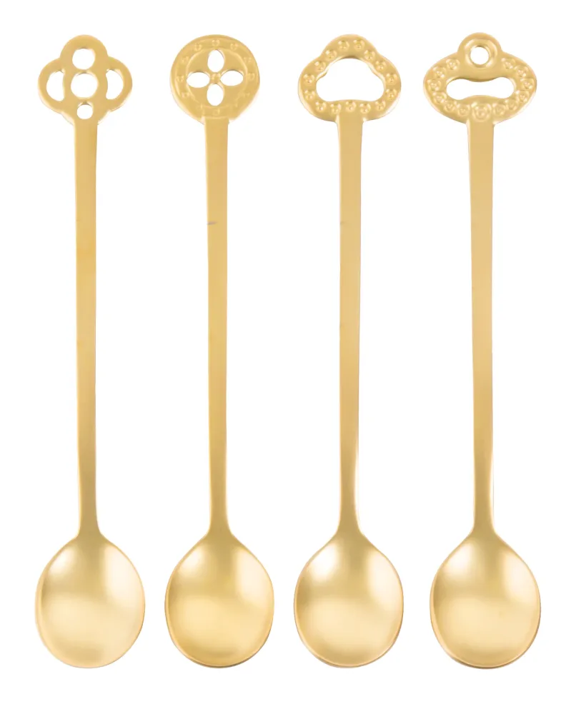 Sambonet Набор из 4 ложек Oriental Party Antique Gold 52649G01