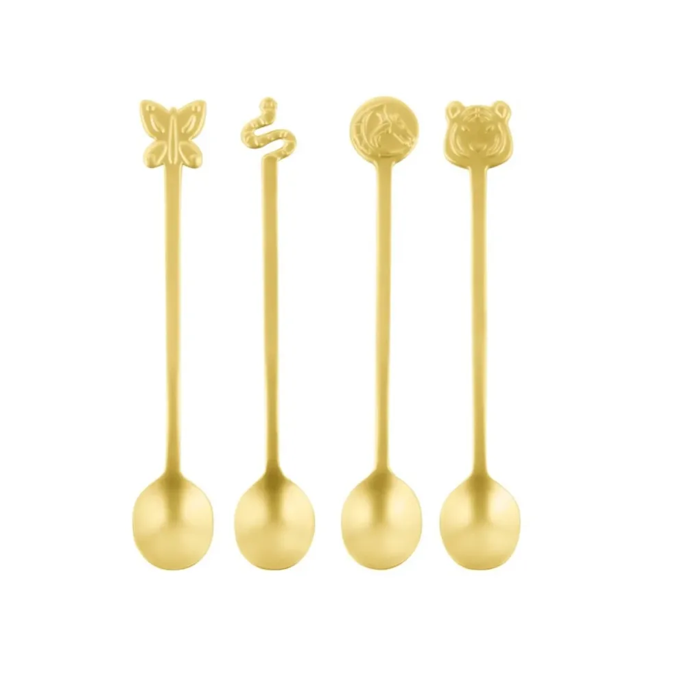 Sambonet Набор из 4 ложек Party Fashion Gold 52649G41