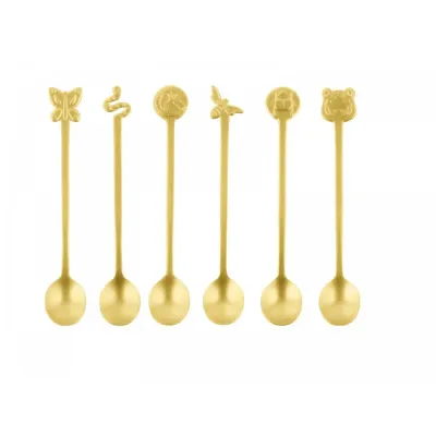Sambonet Набор из 6 ложек Party Fashion Gold 52649G42