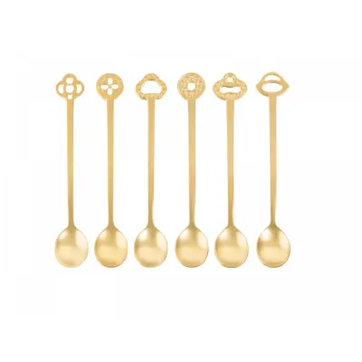 Sambonet Набор из 6 ложек Oriental Party Gold. 52649G02