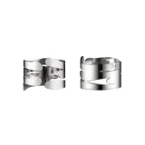 Alessi Набор из двух серебряных колец для салфеток Barkring. BM17S2 — фото 1