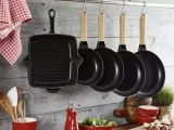 STAUB Сковорода-гриль чугунная, 33 см, с черными ручками. 40511-783-0 — фото 4