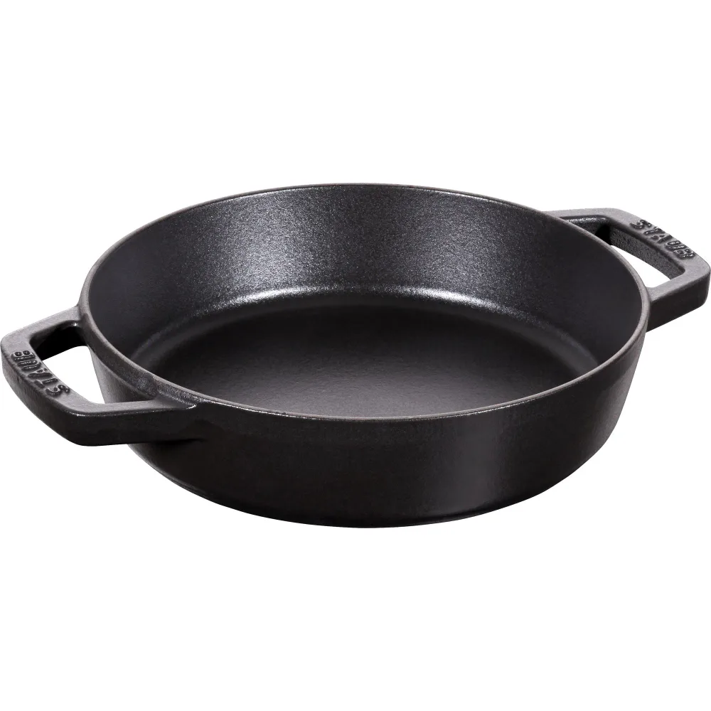 STAUB Сковорода чугунная 20 см с двумя ручками, черная 40511-659-0