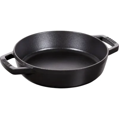 STAUB Сковорода чугунная 20 см с двумя ручками, черная 40511-659-0