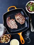 Le Creuset Чугунная сковорода-гриль диаметром 26 см вишневого цвета. 20183260600422 — фото 3